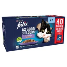 53715bfe6eac45d2a3bcd9264e4a236eaeadff6d 231x231 - Felix As Good As It Looks Senior Mixed in Jelly Pouches 40 x 100g