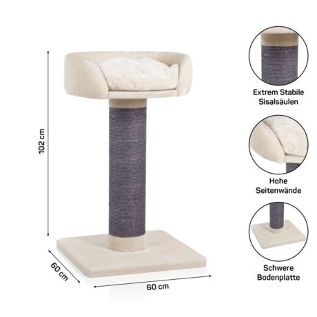 The Savannah 120cm Tower (Cream)