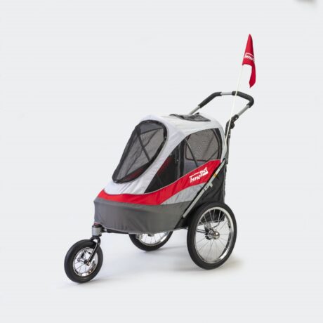 InnoPet Sporty Pet Trailer Deluxe (Red / Off White)