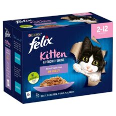 e2bbae10489cad1758f3efbbb92624b1be0a5797 231x231 - Felix As Good As It Looks Kitten Mixed Selection in Jelly Pouches 4 x 12 x 100g