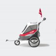 InnoPet Sporty Pet Trailer Deluxe (Red / Off White)