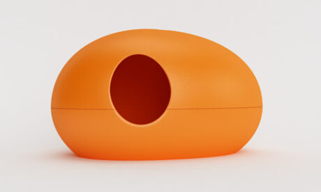 POOPOOPEEDO cat litter box (Orange)