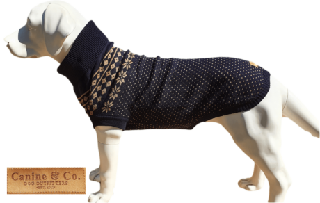 The Rascal Cableknit DogJumper SD1 (Navy)