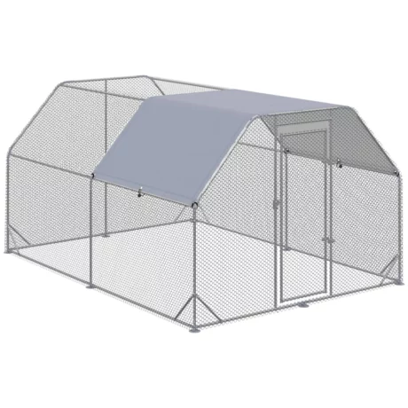 Pet Palace Galvanized Walk In Coop 380 x 280 x 195cm