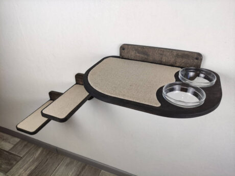 RSH – The Cat Feeder Set (Double Bowls) DARK