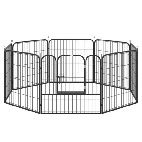 Pet Palace Multi-size Run Fence Garden Metal Pen