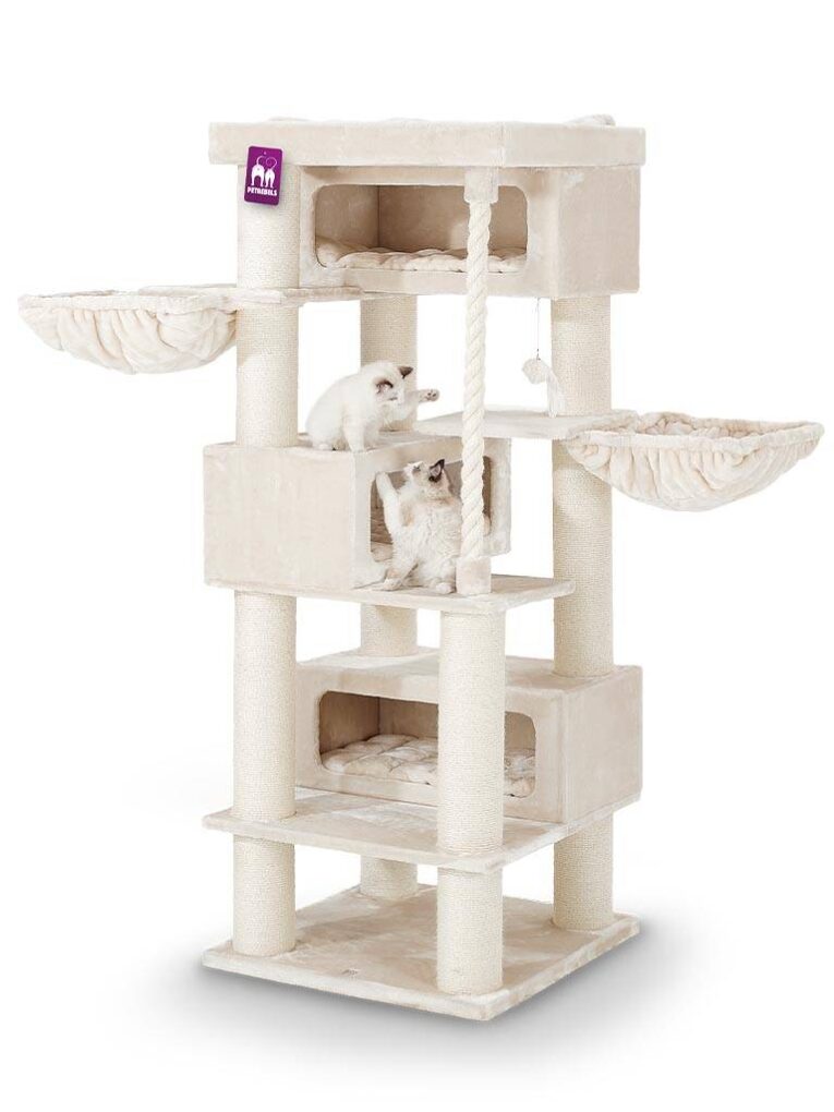 PetRebels – Cat Tree Turnpike 200 (Cream)