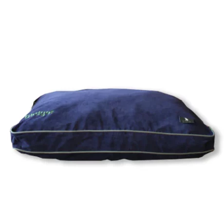 Microfibre Dog Bed in Midnight Blue Corduroy