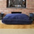 Microfibre Dog Bed in Midnight Blue Corduroy