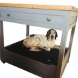 Handmade Solid Wood Kitchen Unit Dog Bed