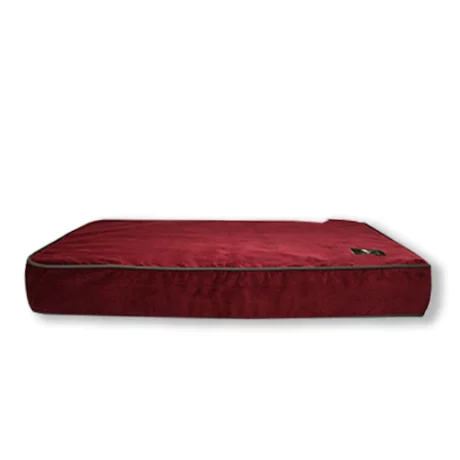 Memory Foam Bed in Wine Corduroy