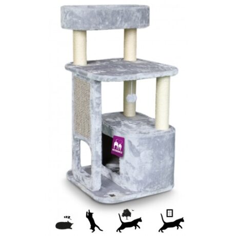 PetRebels – Cat Tree Little Rock 99cm (Grey)