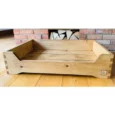 Handmade Wooden Dog Bed – Rustic