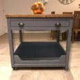 Handmade Solid Wood Kitchen Unit Dog Bed