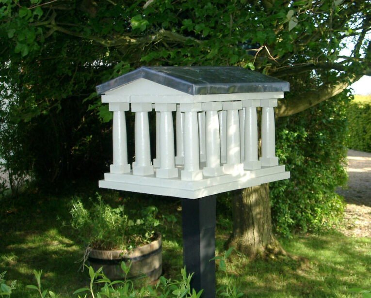 The Greek Temple Bird Table