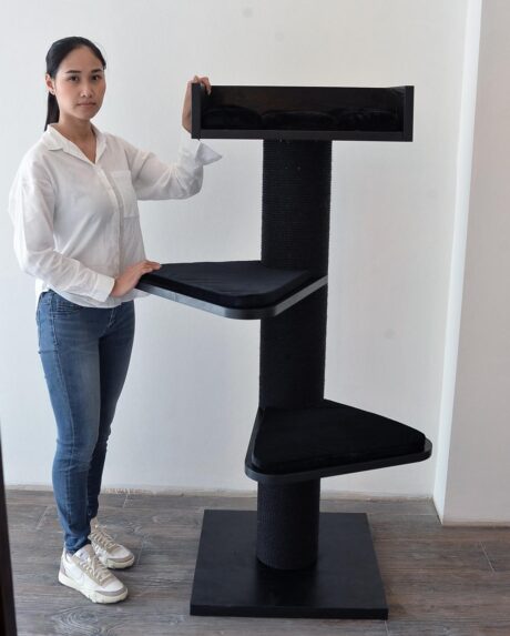 The Maine Cooon Royal Deluxe Cat Tree (Blackline)