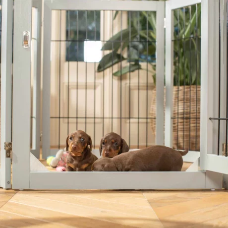Wooden Puppy Play Pen