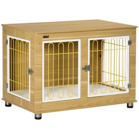 The Tia Dog Cage (Oak Tone)