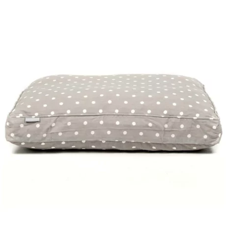 Dog Cushion in Grey Spot