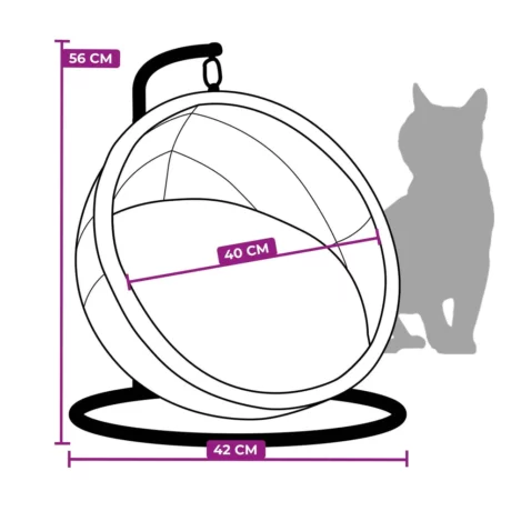 paris47 460x460 - The Elmadison Cat Bed (Grey)