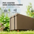 Water-Resistant Rabbit Hutch Cover – Brown, 43 × 52cm