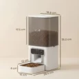 Programmable Automatic Cat Feeder with Voice Recorder – White, 4.5L