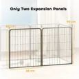 Dog Playpen Extension Panels – Two-Pack, Black, 80cm High