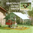 Walk-In Steel Chicken Run with Cover and Feeder – 3 × 2m
