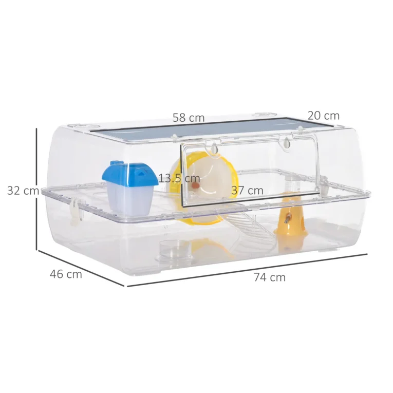 2-Storey Hamster Cage with Wheel and Feeding Bowl 2-Storey Hamster Cage with Wheel and Feeding Bowl