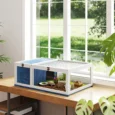 Tortoise Habitat Solid Wood 91×60.5x32cm – Blue