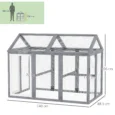 Chicken Coop 140 x 88.5 x 106cm – Grey