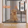 Extra Tall Pet Gate 180cm Adjustable Pressure Fit – Black
