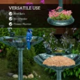 Garden Bird Bath with Planter Base – Green, 81cm