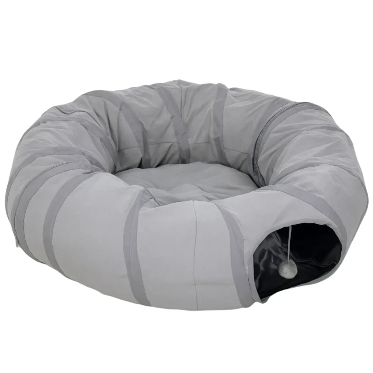 Convertible Cat Tunnel with Central Bed – Grey