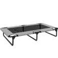 Folding Raised Dog Bed – Light Grey, 107cm