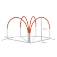 Four-Piece Dog Agility Set with Carry Bag – Orange and White
