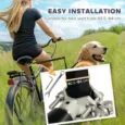 Bicycle-Mounted Dog Lead with Elastic Section – Black