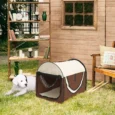 Folding Soft Pet Crate 46x36x41cm – Brown