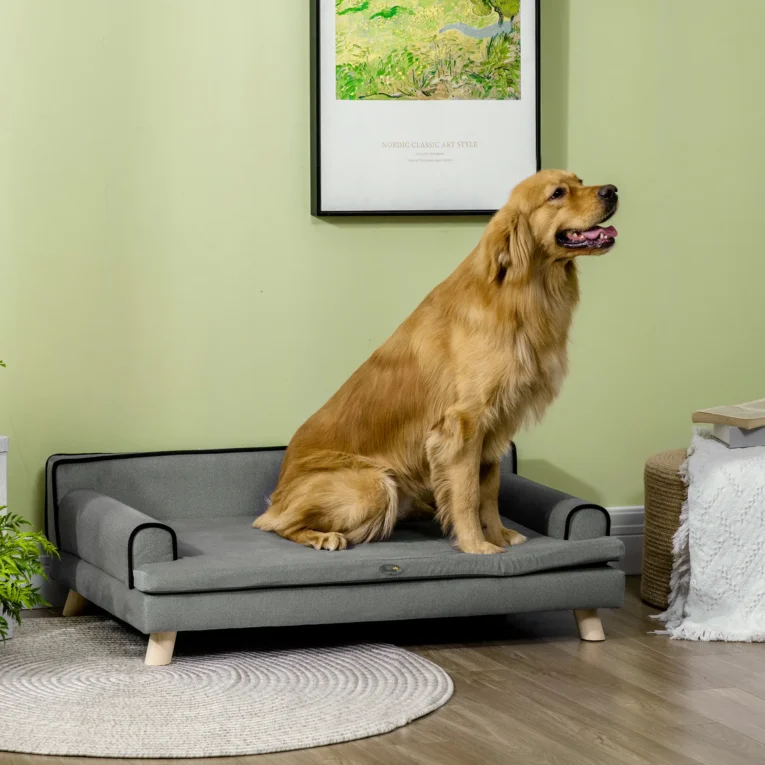 Dog Sofa Water-Resistant Fabric Medium and Large – Grey