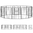 Heavy Duty Puppy Playpen 12 Panels – Grey