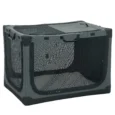 Large Folding Fabric Dog Crate with Cushion – Army Green, 90cm