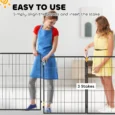 Tall Dog Playpen Extension Panels – Two-Pack, Black, 100cm High