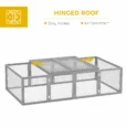 Rabbit Hutch 181L x 100W x 48Hcm – Grey