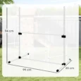 Four Adjustable Dog Agility Jumps with Carry Bag – White