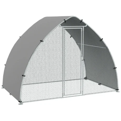 Walk-In Galvanised Chicken Run with Canopy – 3.04 × 1.9m