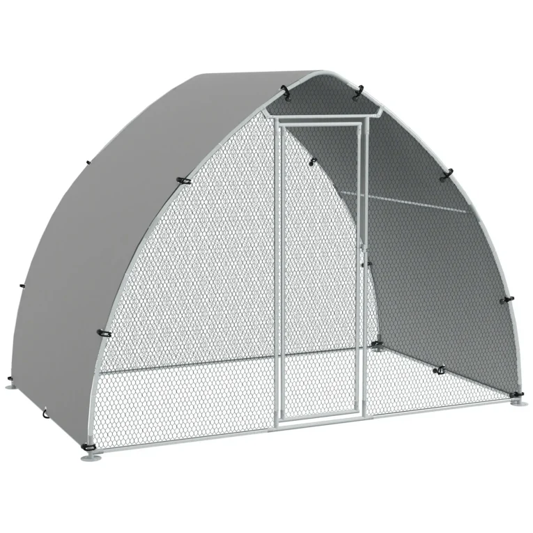 Walk-In Galvanised Chicken Run with Canopy – 3.04 × 1.9m