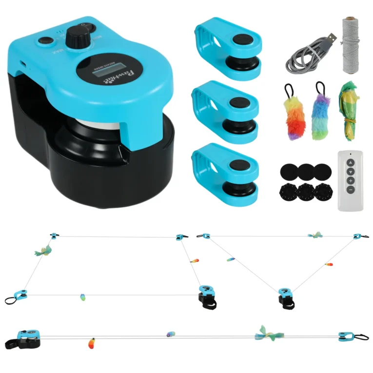 Remote-Control Cat Chase Toy with Adjustable Track – Black