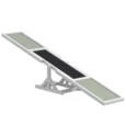 Wooden Dog Agility Seesaw – White, 180cm