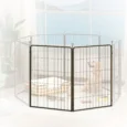 Tall Dog Playpen Extension Panels – Two-Pack, Black, 100cm High