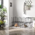 Modular 36-Panel Wire Pet Playpen – Black